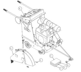 Section 05 Diagram and Parts List for MK-3026K 166449-26 MK Diamond Concrete Saw